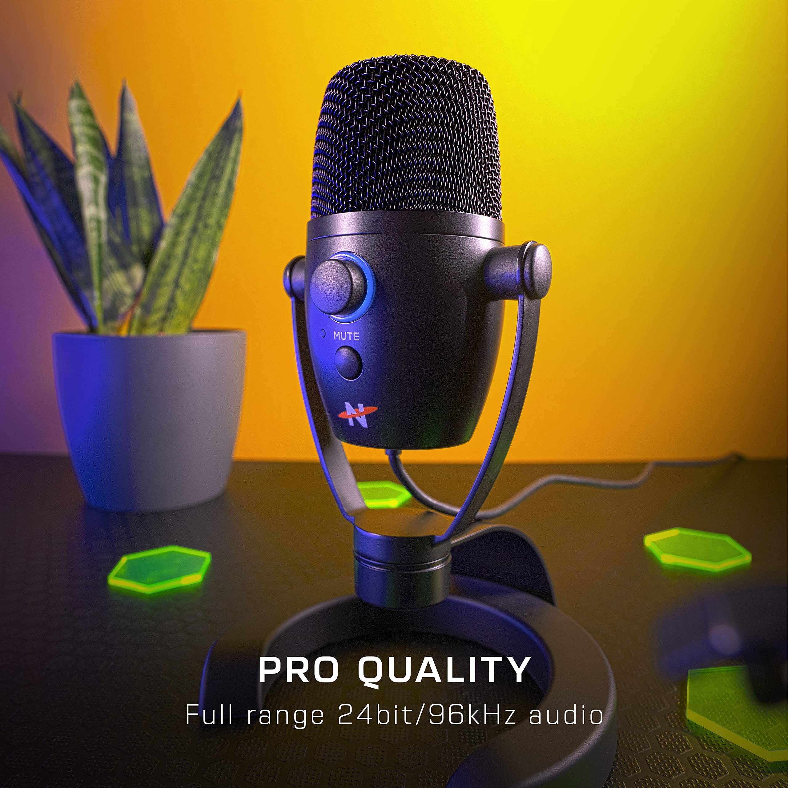 NEAT Microphones Neat Bumblebee II - Professional Cardioid Directional USB Condenser Microphone with 24 bit/96 kHz Digital Audio